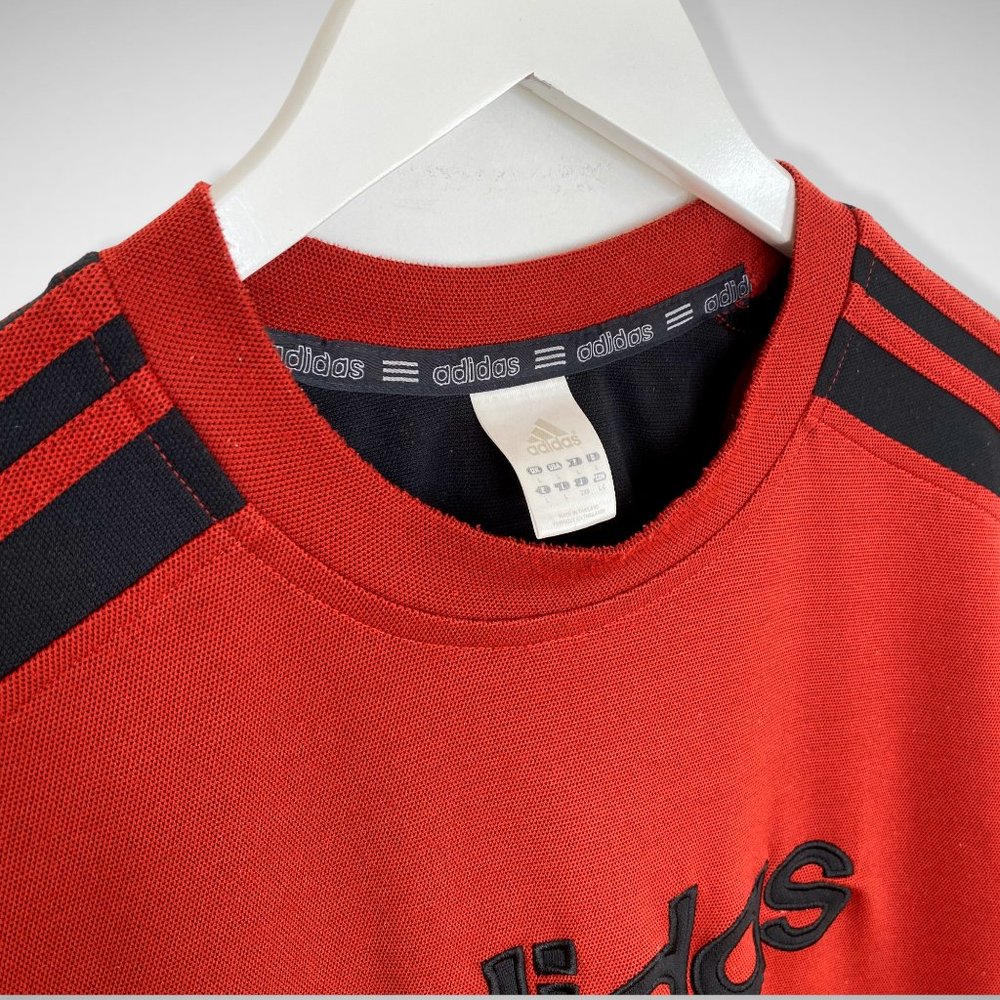 Adidas Vintage Spellout Red T-Shirt - Picture 6 of 6
